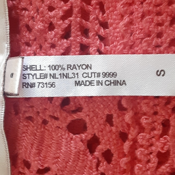 Nanette Lepore Prim Coral Crochet Dress - Picture 4 of 12